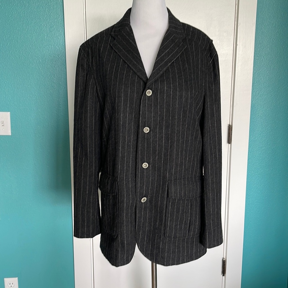 Mens pinstripe blazer